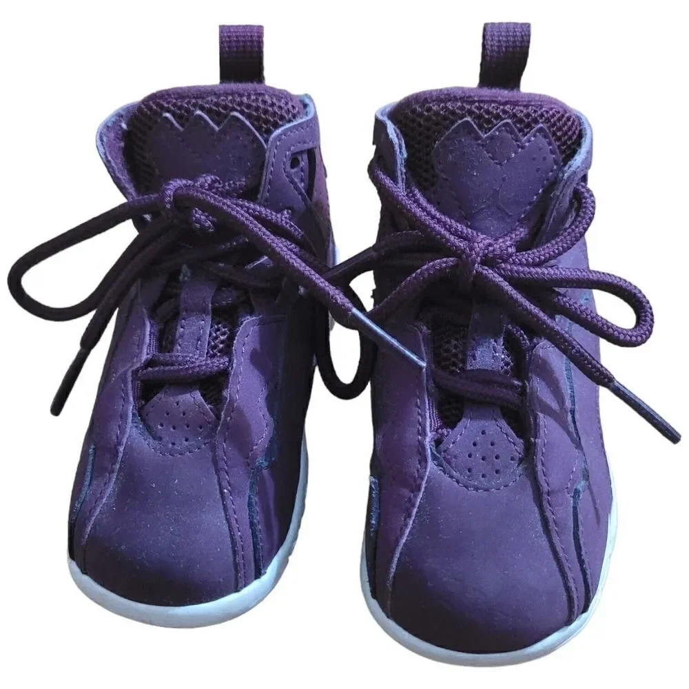 Jordan True Flight Bordeaux Toddler Shoes SZ 6C Sneaker 343797-625 Purple